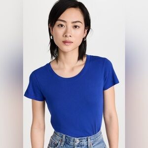 NWT L'AGENCE Cory Short Sleeve Crew Neck Tee Sz M